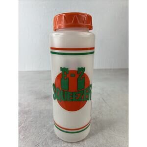 Vintage E-Z Mart Squeezer Water‎ Bottle With Lid No Straw